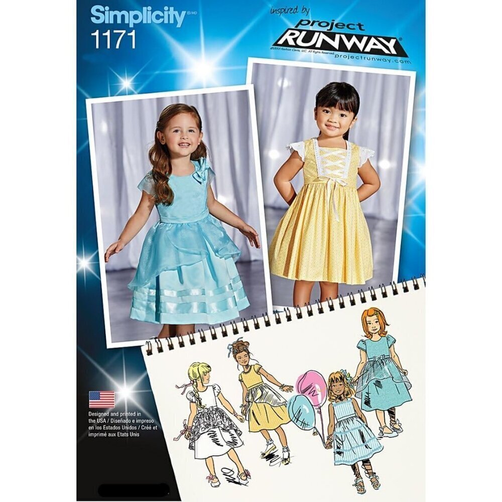 Simplicity Sewing Pattern 1171 Child's Special Occasion Dresses Size 1/2-3‎